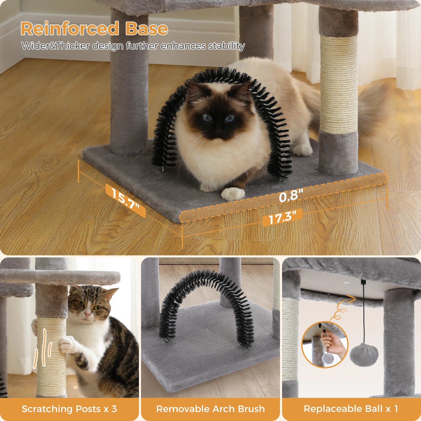 Cat Tower with Toy