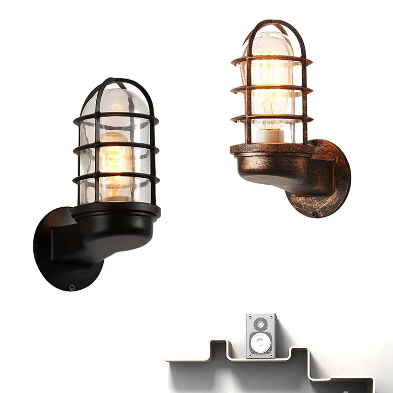 Outdoor Waterproof Wall Lamp American Country Retro