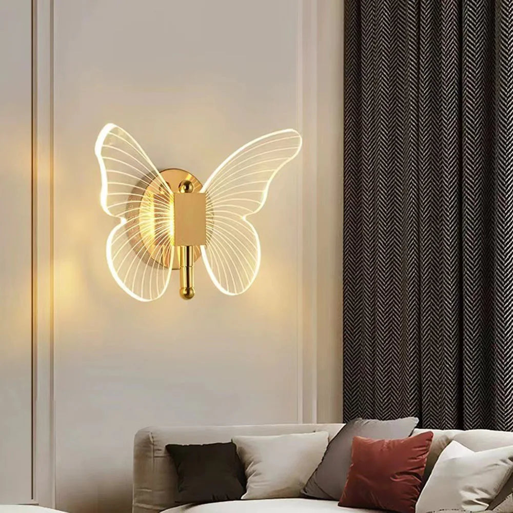 LED Butterfly Wall Lamp Indoor Lighting