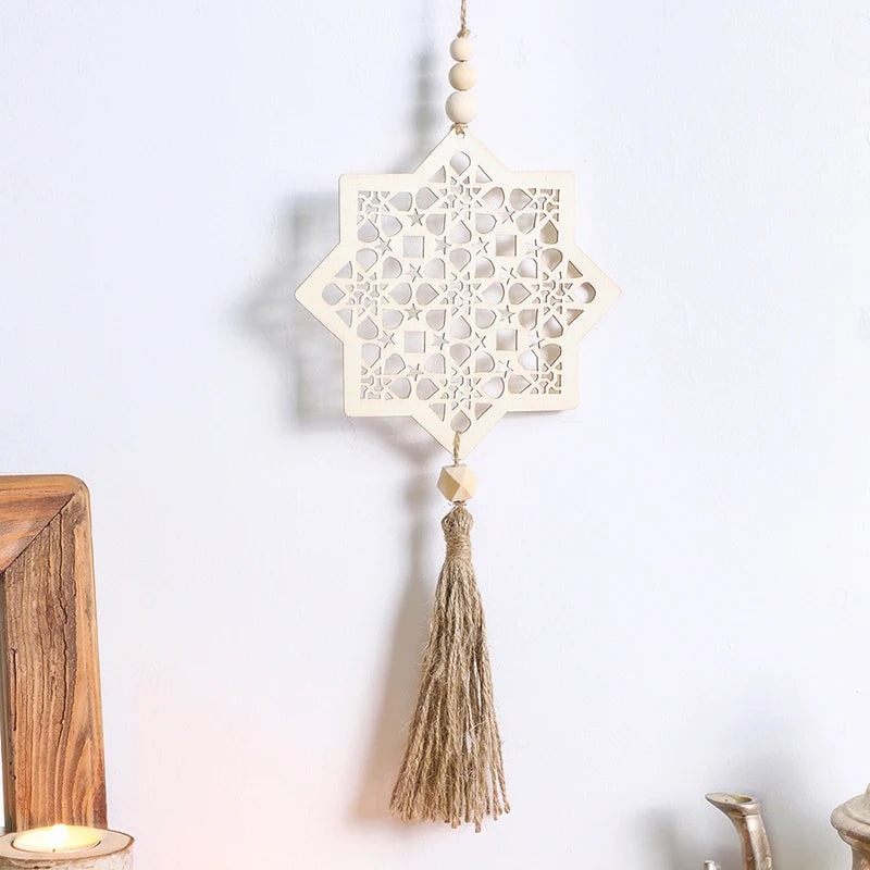 Ramadan Decoration 2025 Wooden Hanging