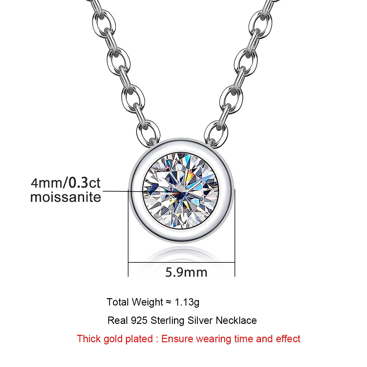 moissanite necklace