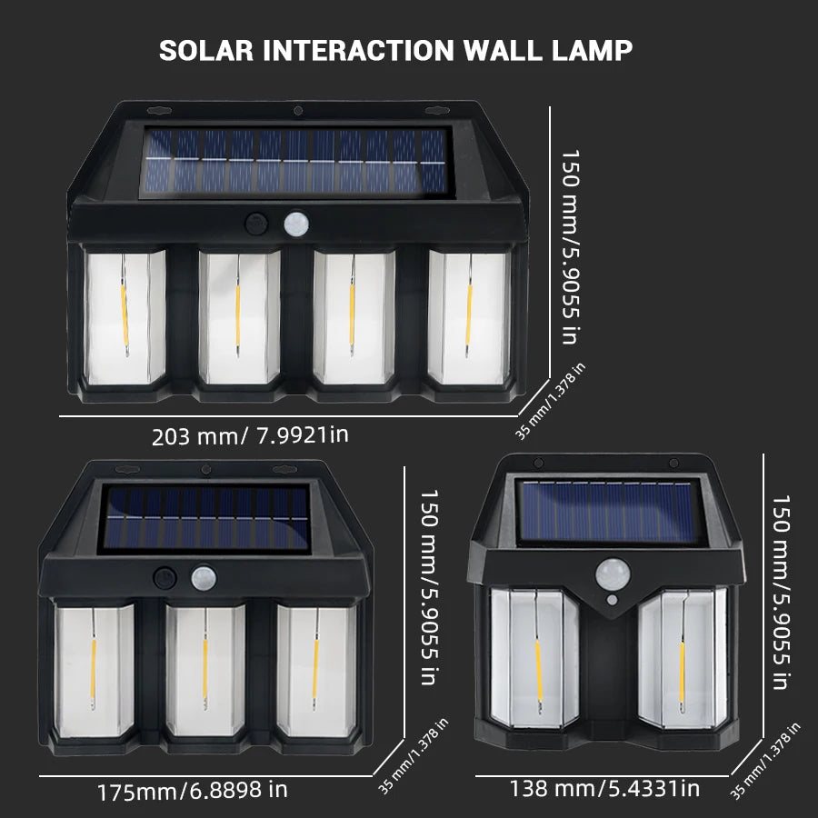 Waterproof LED Solar Tungsten Wall Light