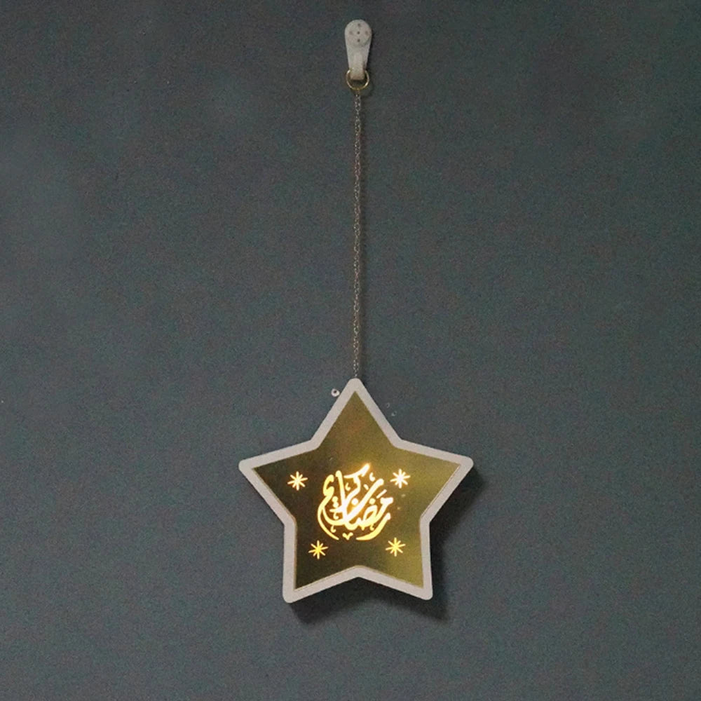 Gold Ramadan Moon Led Lamp