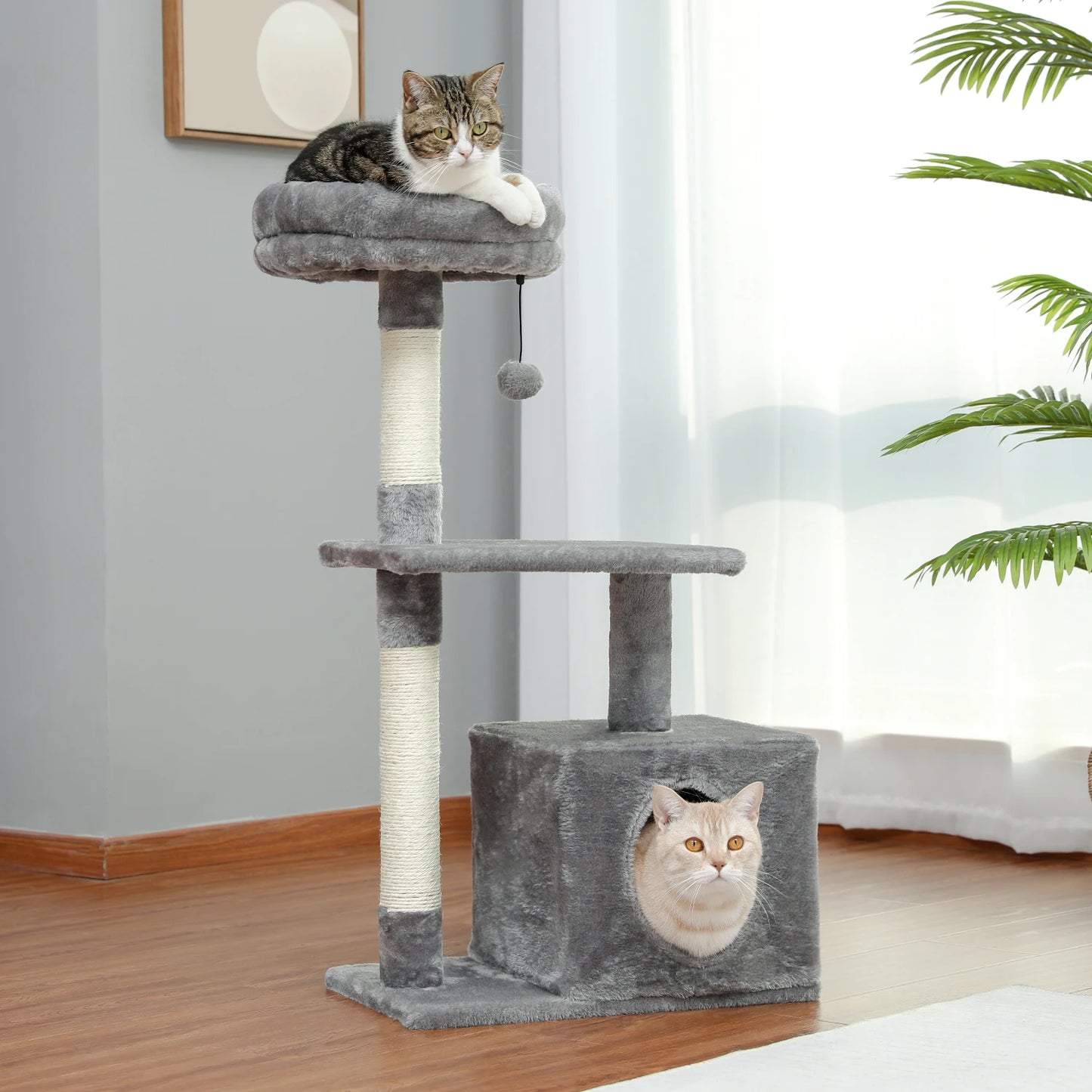 Small Cat Tree with Sisal Scratching Posts