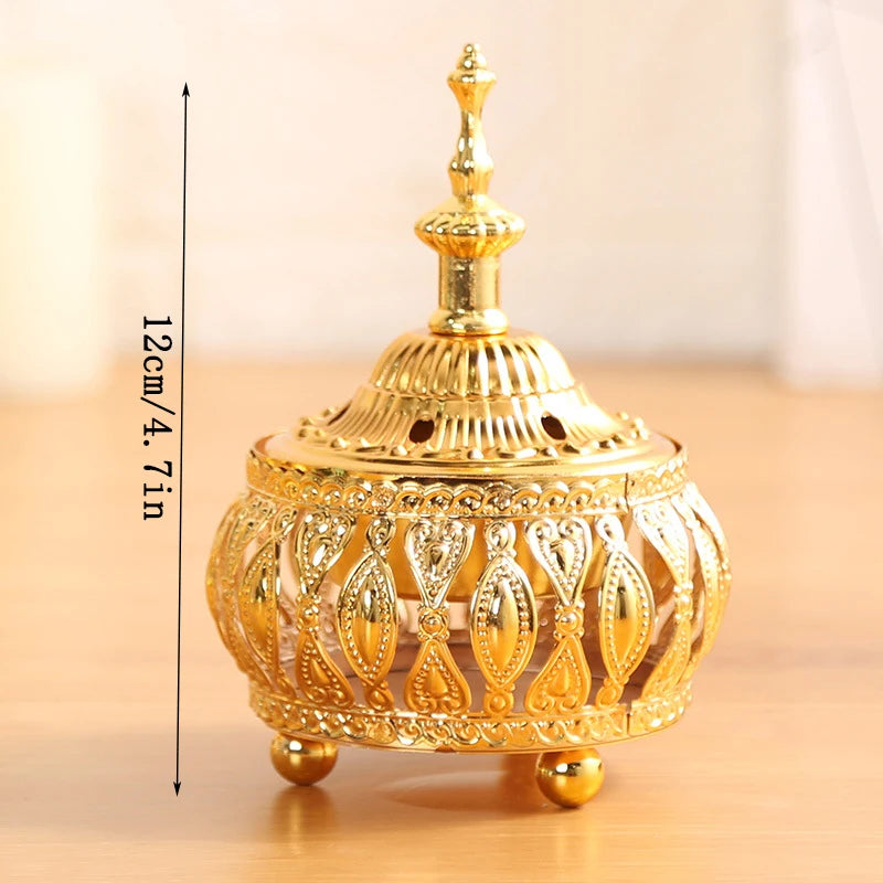 Eid Mubarak Golden Incense Tower Ornament Ramadan Kareem