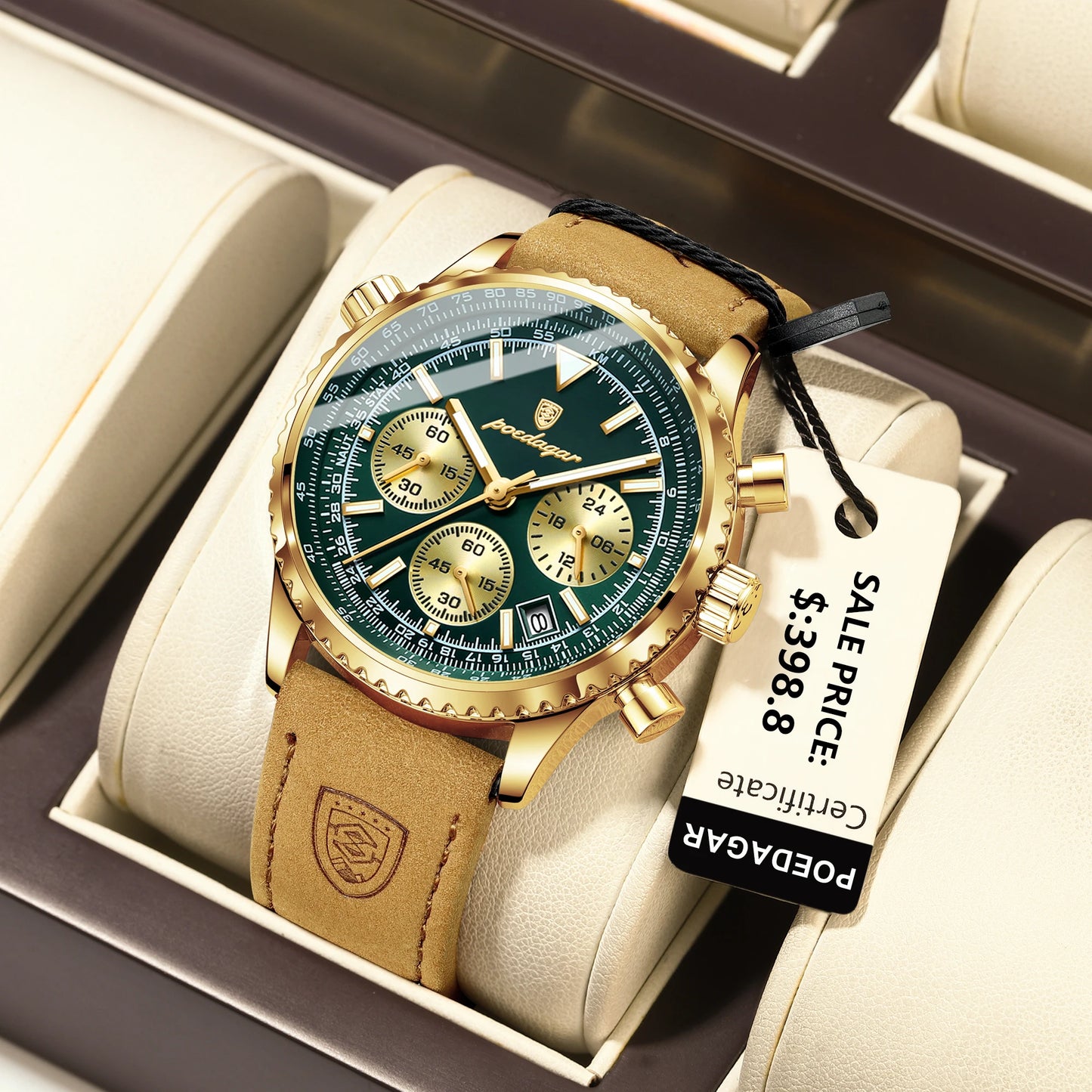 POEDAGAR Luxury Man Watch