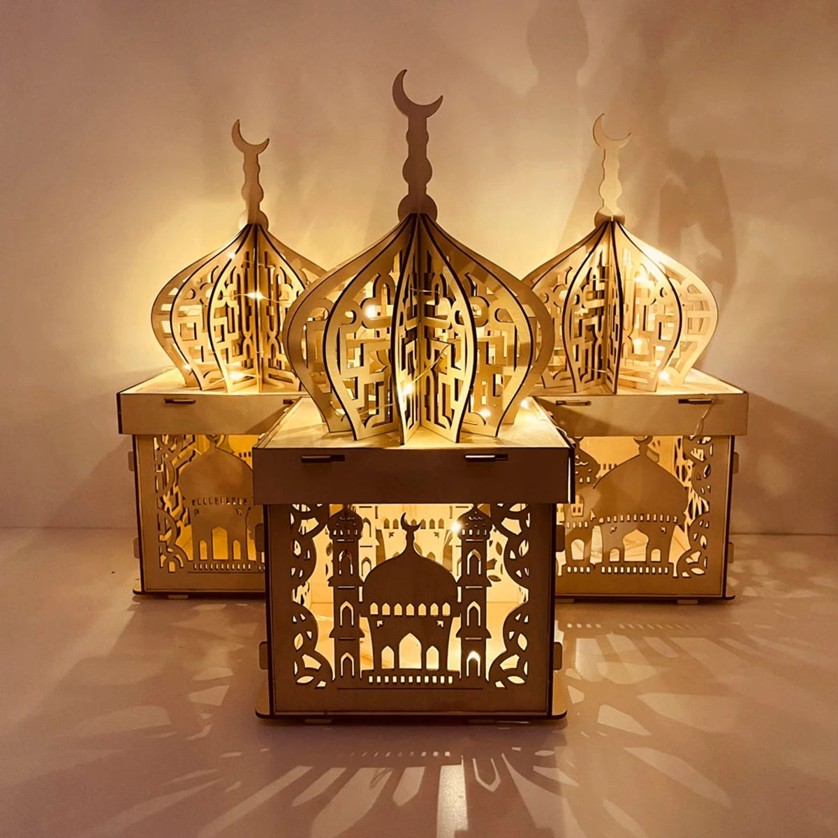 Wooden Palace Ornament Ramadan Decoration 2025