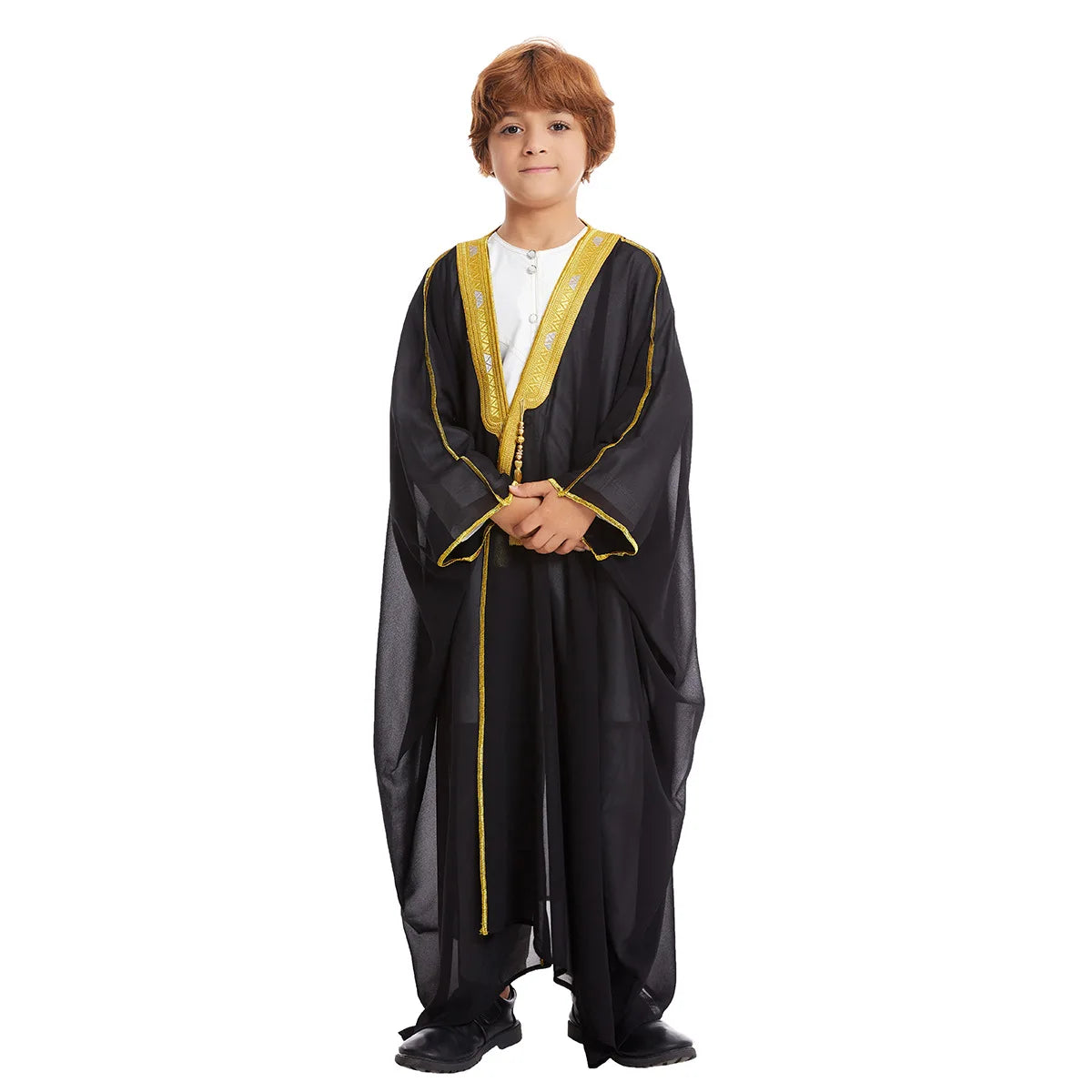 New 2025  Kids Boys Clothes Abaya Caftan Robes Islamic