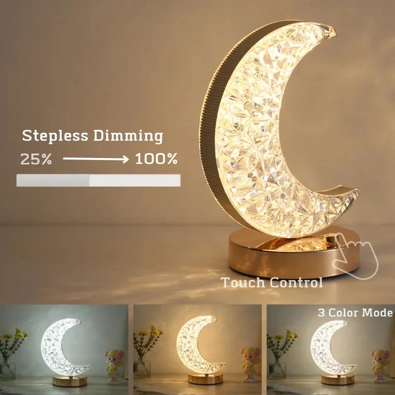 Crystal Touch Dimming Night Light