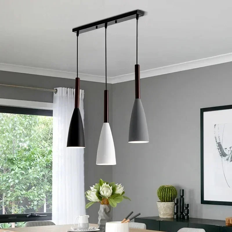 Three-head Iron Wrought Light Modern Minimalist Chandelier