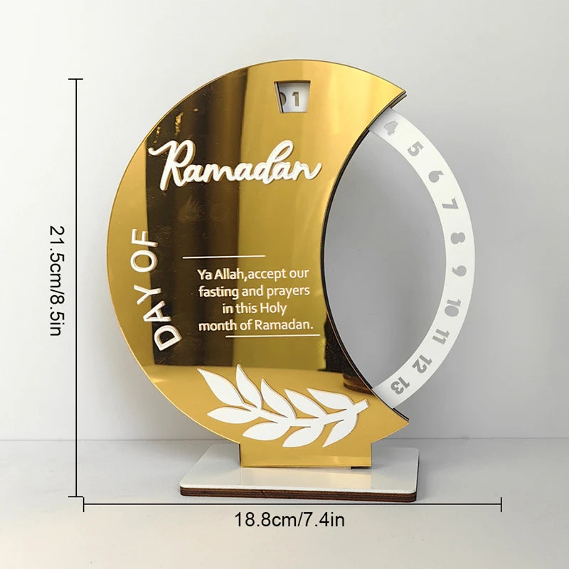 2025 Ramadan Countdown Advent Calendar with Rotatable Wheel