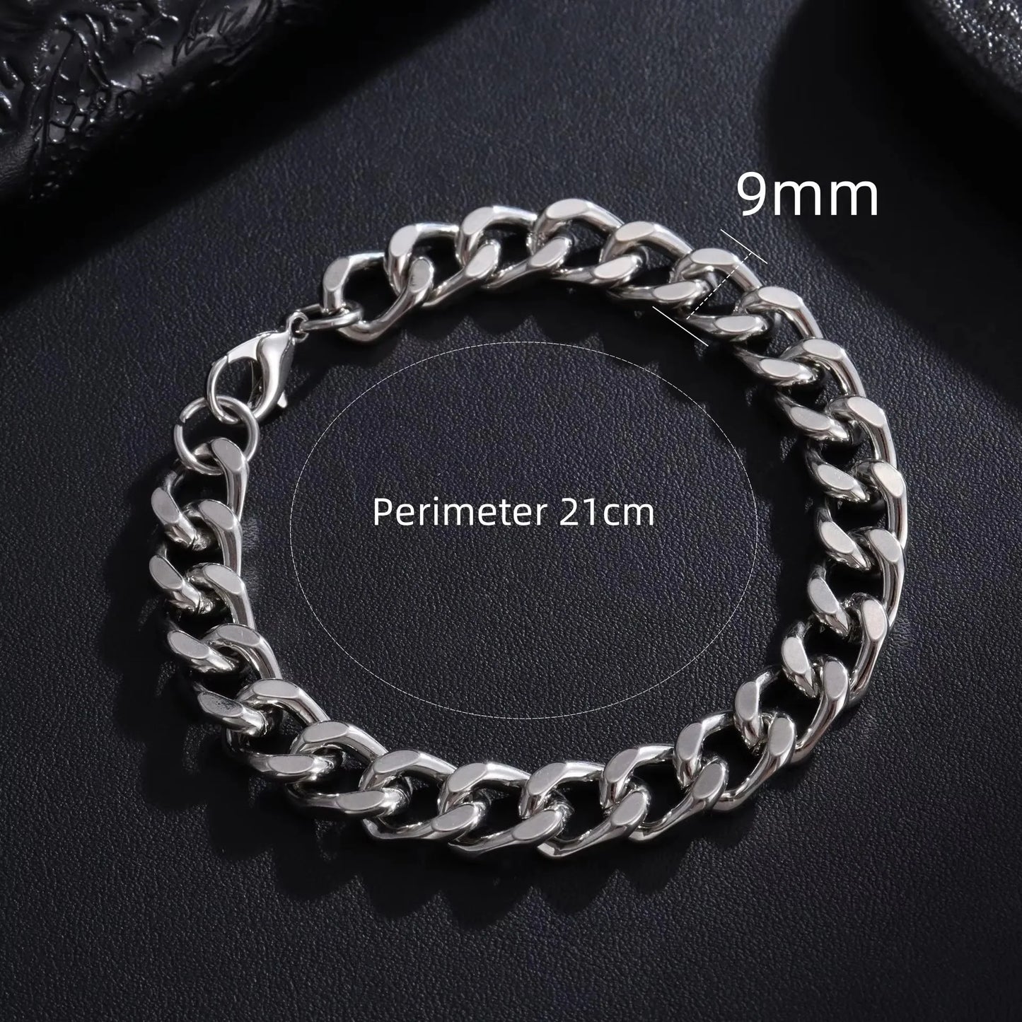 New Trendy Cuban Chain Men Bracelet Classic