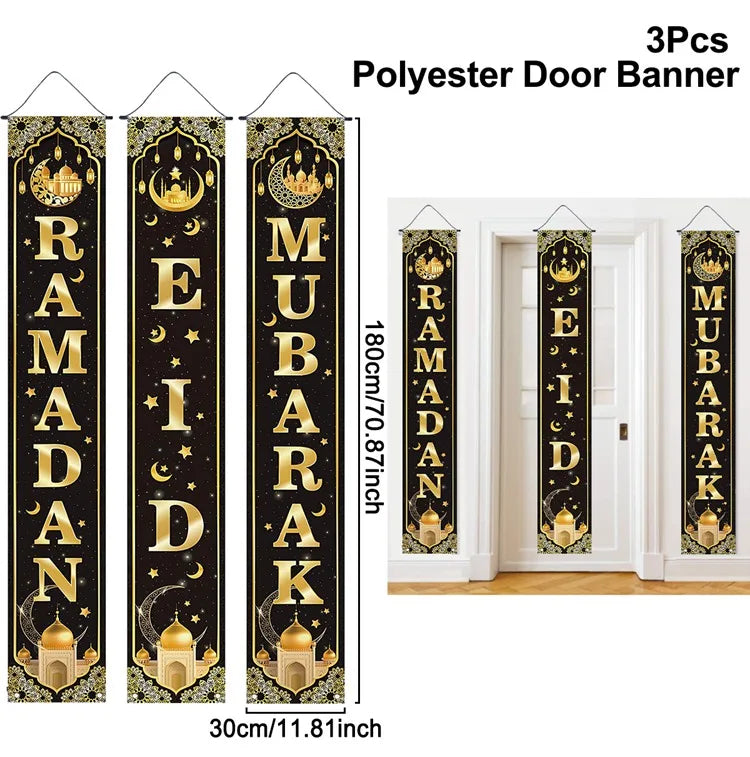 Ramadan Decoration 2025 Door Banner