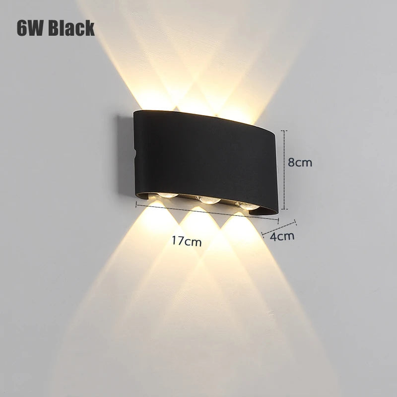 Smart LED Wall Lamp Outdoor Waterproof Work WITH Alexa Google