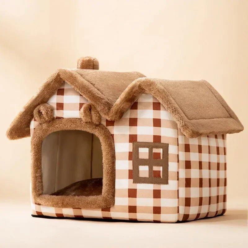 Foldable Pet House Kennel Bed Mat