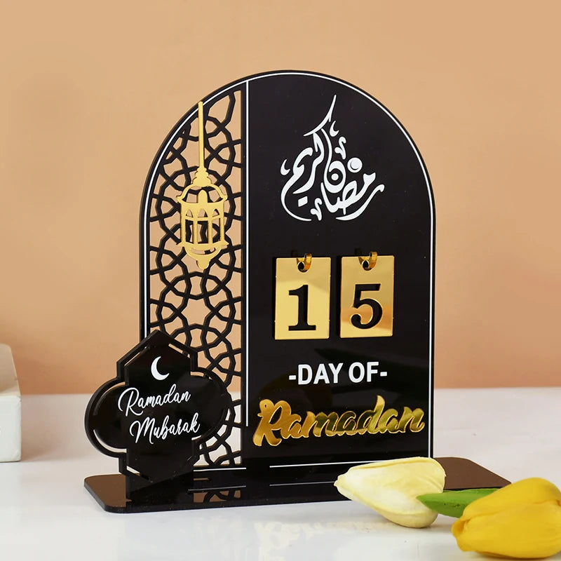 2025 Ramadan Countdown Advent Calendar with Rotatable Wheel