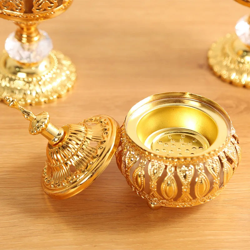 Eid Mubarak Golden Incense Tower Ornament Ramadan Kareem