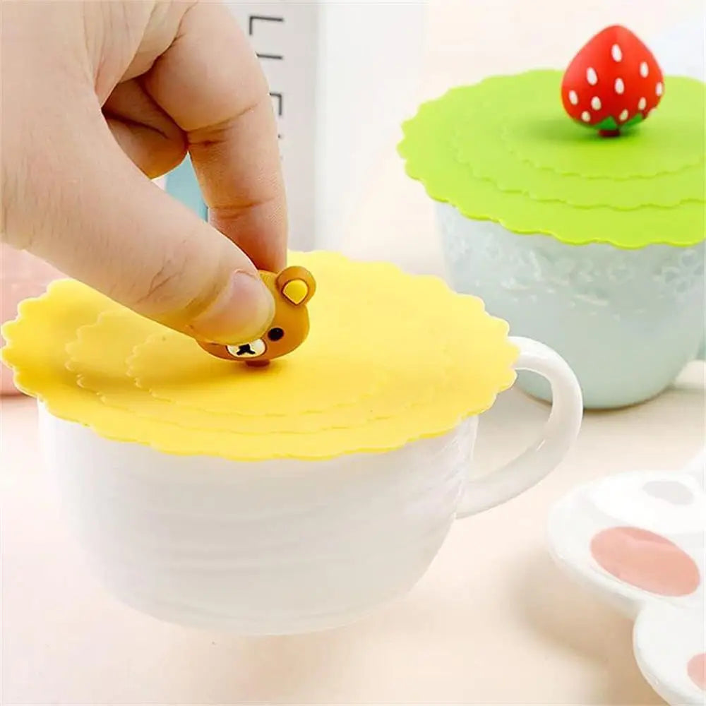 3 Pcs Silicone Drink Cup Lids