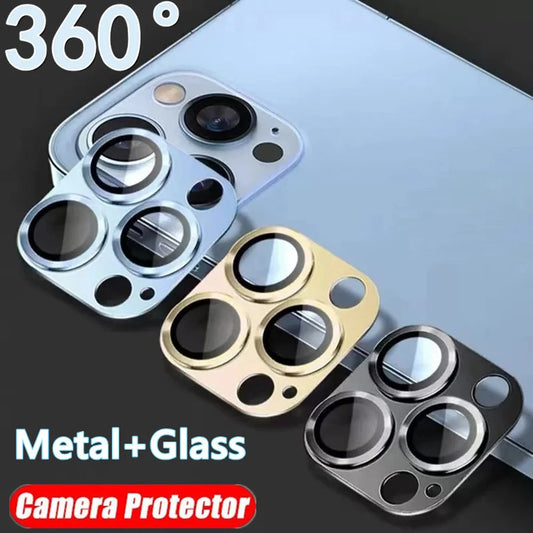 3D Full Cover HD Camera Lens for iPhone 13 16 Pro Max 12 Mini iPhone 15 14 11 Pro Max Tempered Glass Plus Camera Protective Film