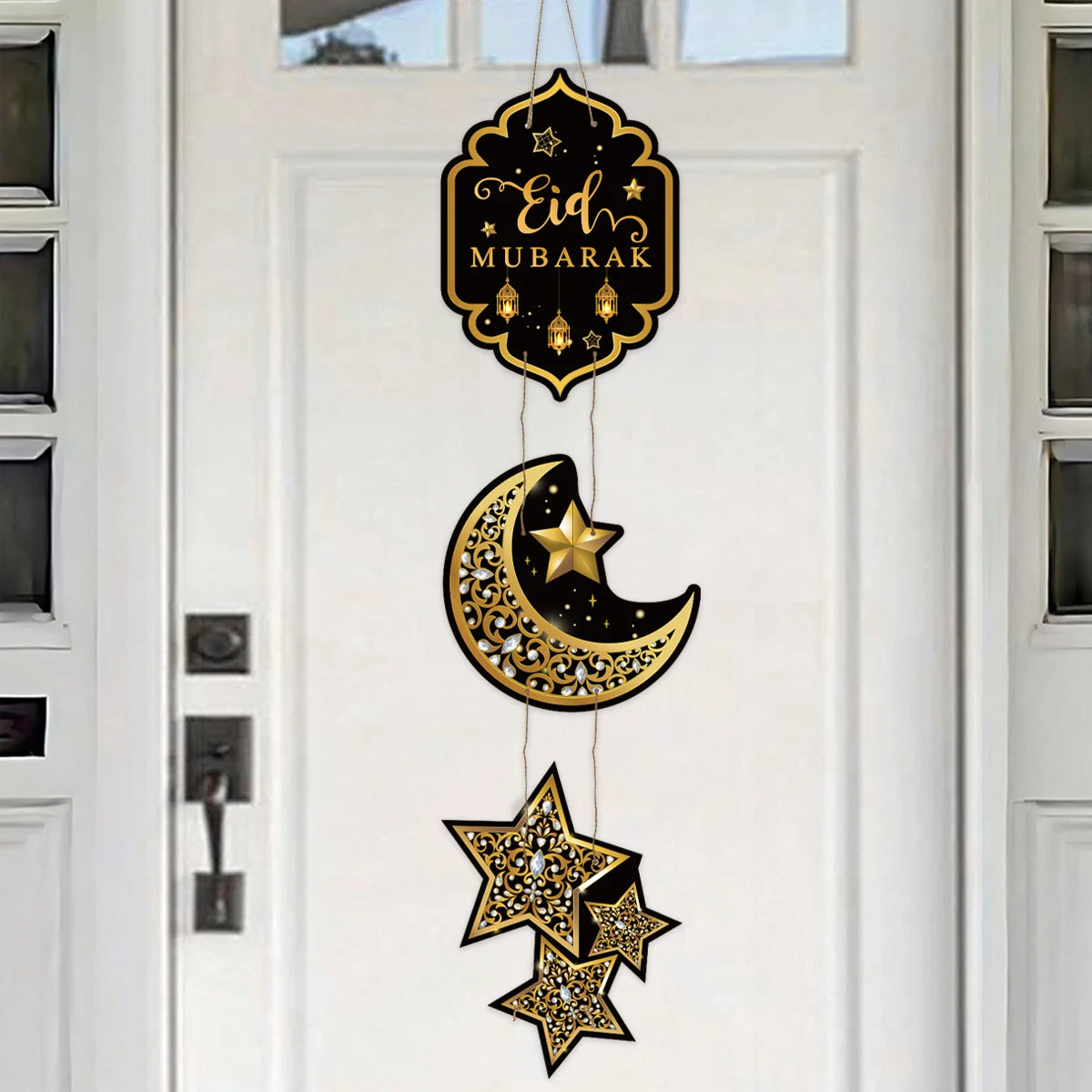 EID Mubarak Decorations Door Hanging Ramadan Decor 2025