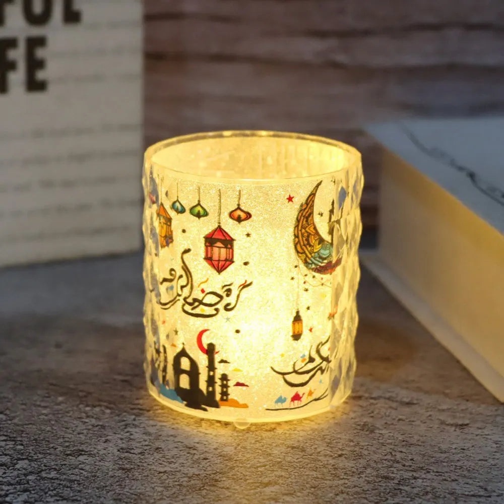 Ramadan Home Decorations 2025 LED Candle Night Light Ornaments