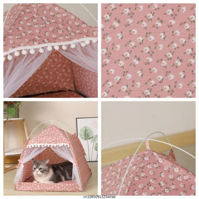 Tent Bed Pet Cat House