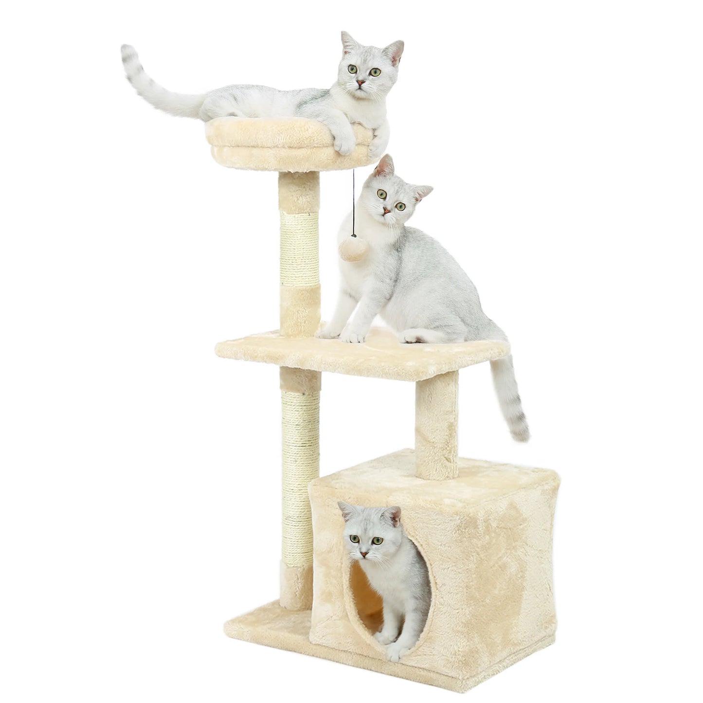 Small Cat Tree with Sisal Scratching Posts