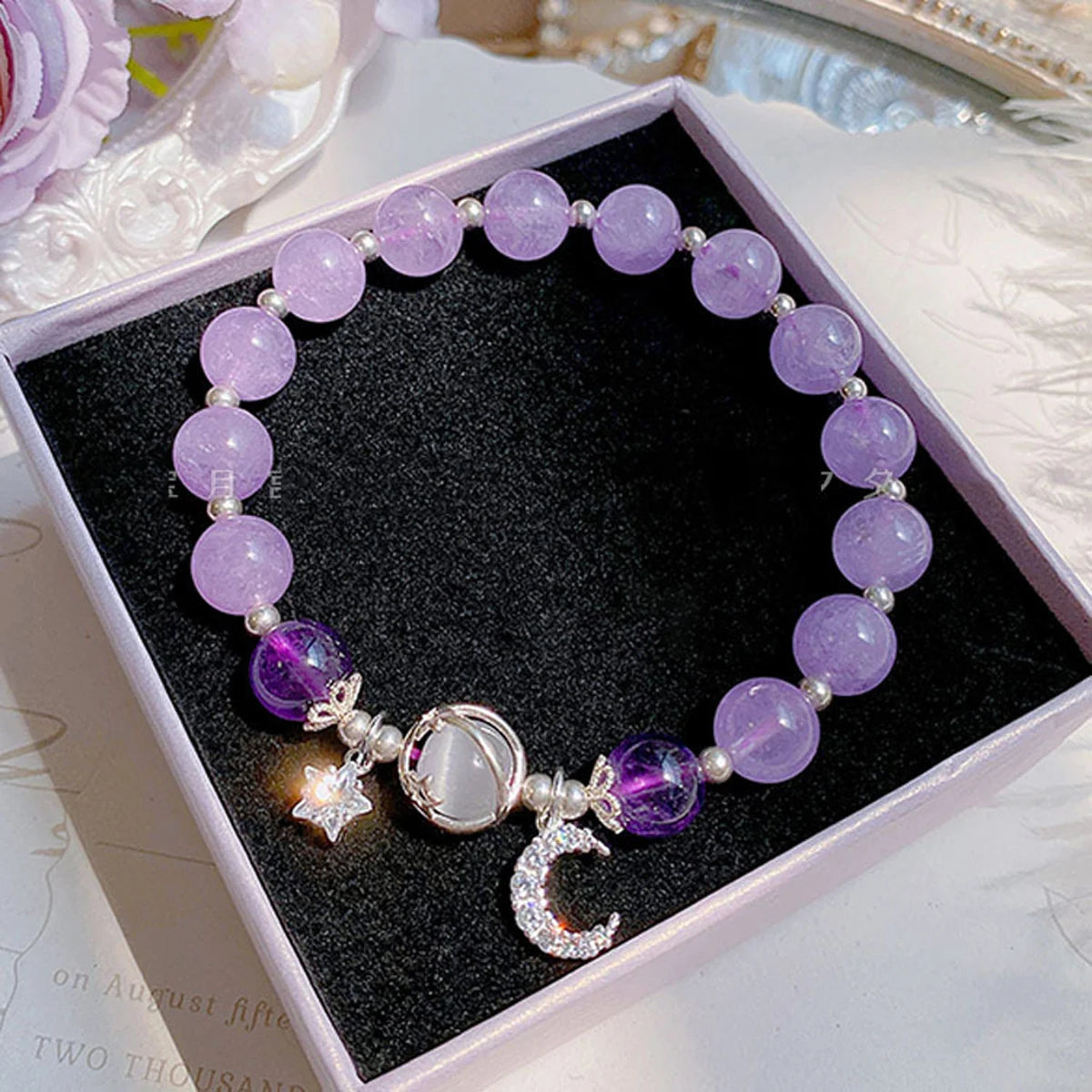 Starry Cat's Eye Stone Bracelet