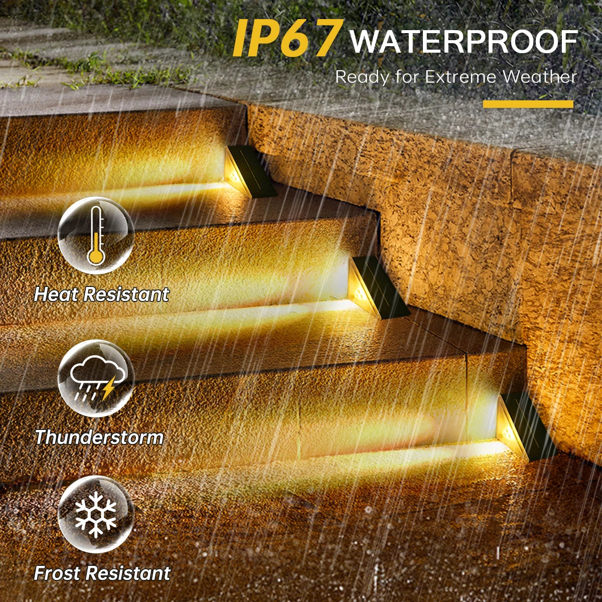 Waterproof Solar Stair Lights