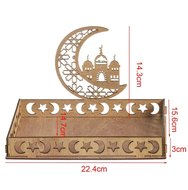 Wooden Pendant EID Mubarak 2025 Ramadan Decoration