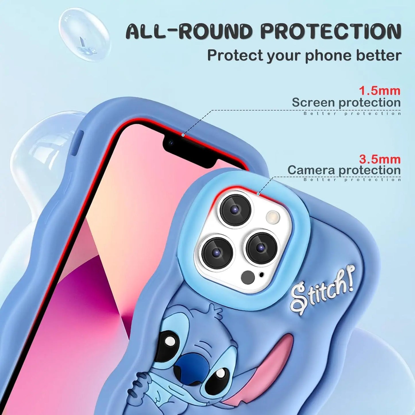 Silicone Wave Stitch Soft Cover Case For iPhone 16 15 14 13 12 11 Pro Plus mini Max Xs XR 6 7 8 SE