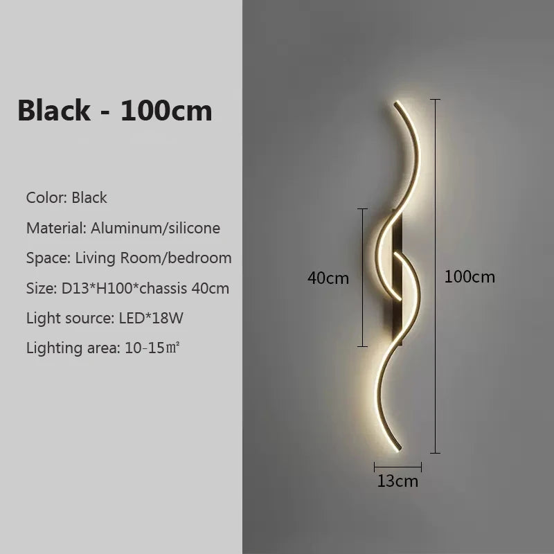 Modern LED Wall Lamp Minimalist, Indoor Lighting Fixture