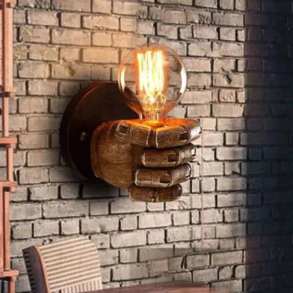 American Fist Wall Lamp