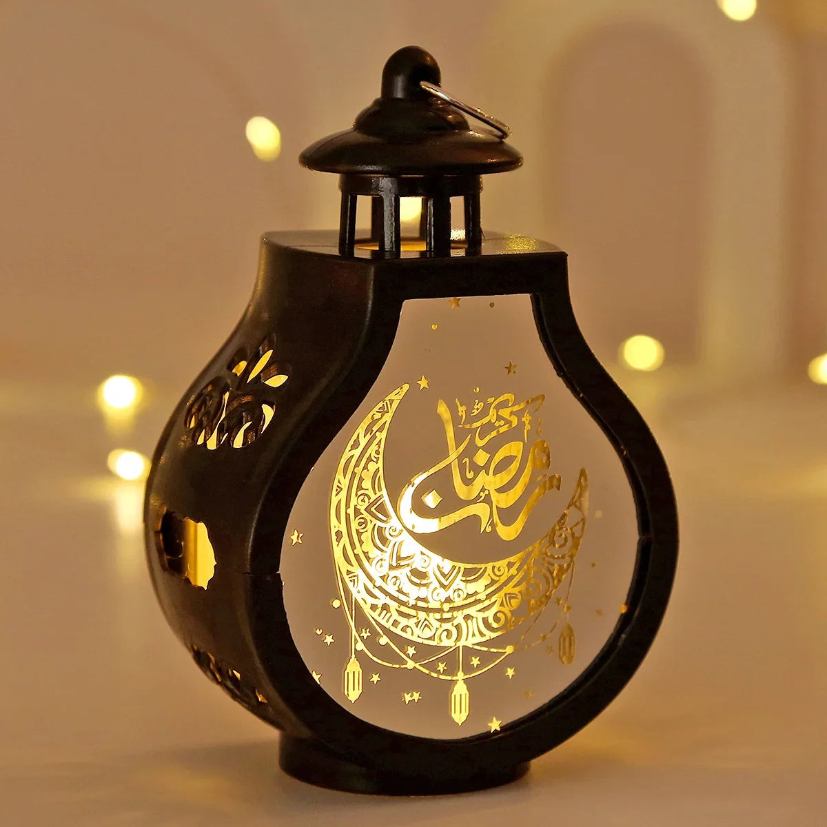 Eid Mubarak LED Wind Lamp Ornament 2025