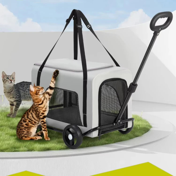 4-Wheel Pet Travel Trolley