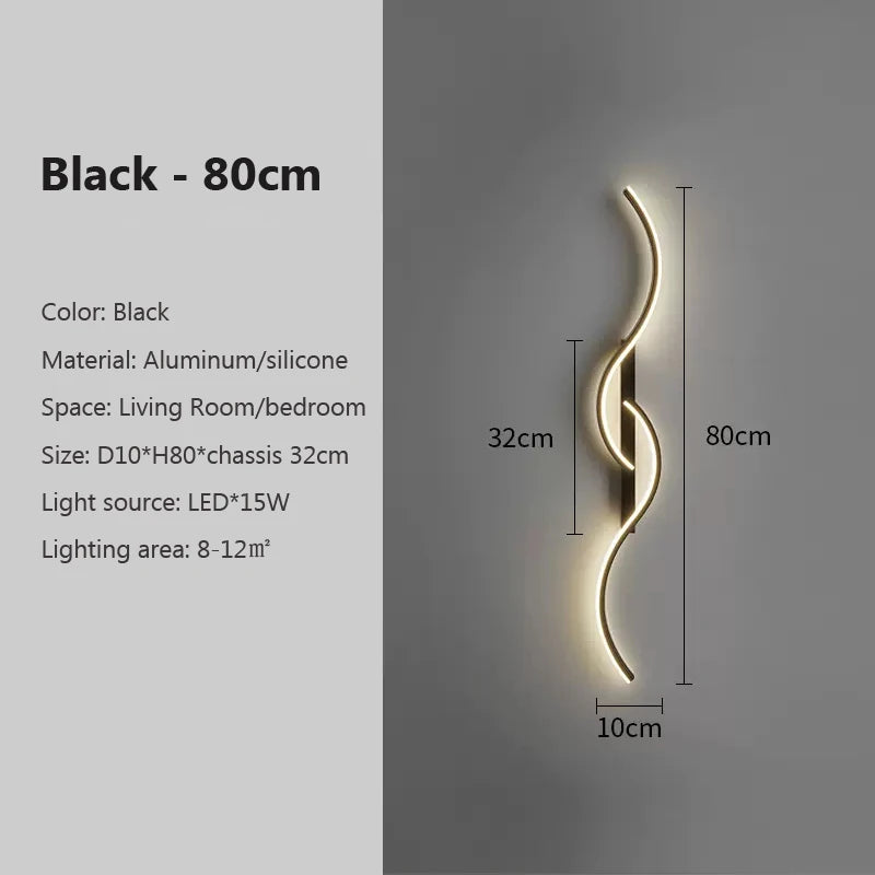 Modern LED Wall Lamp Minimalist, Indoor Lighting Fixture