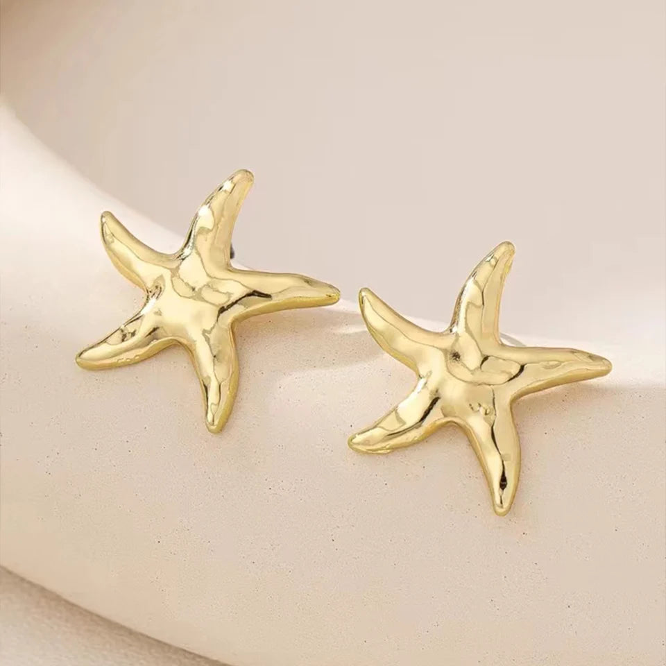 casual Exquisite Starfish Stud Earrings