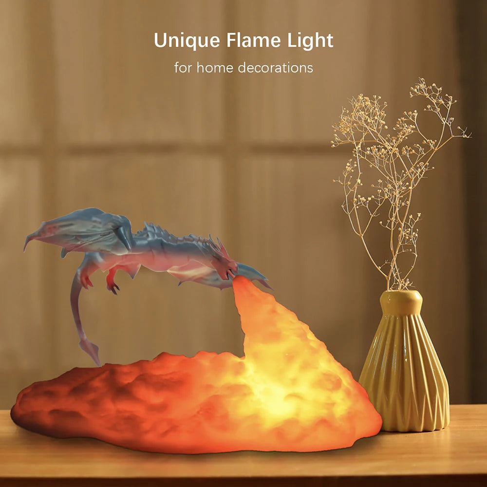 LED Fire Dragon Lamp