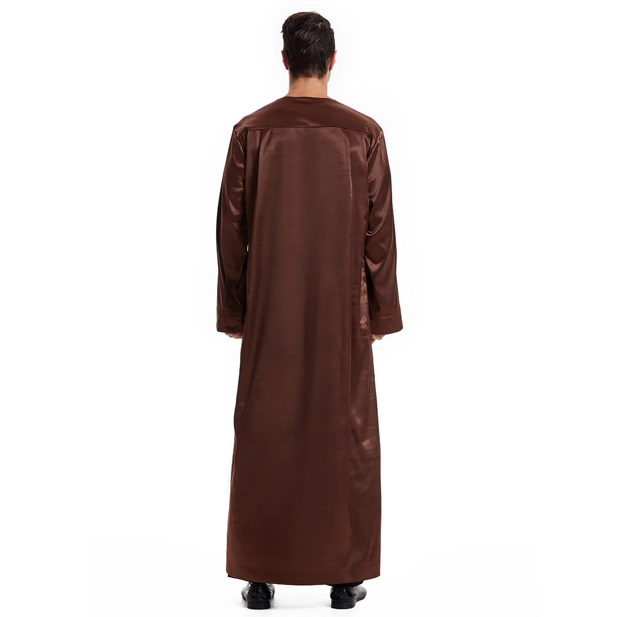 Muslim Men Jubba Thobe Men's Long Dress Islamic