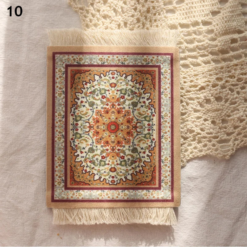 Retro Non-Slip Tassel Coasters Coaster Persian Style Cup Mat Heat Insulation Pads