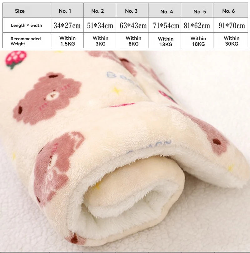 Soft Flannel Pet Mat