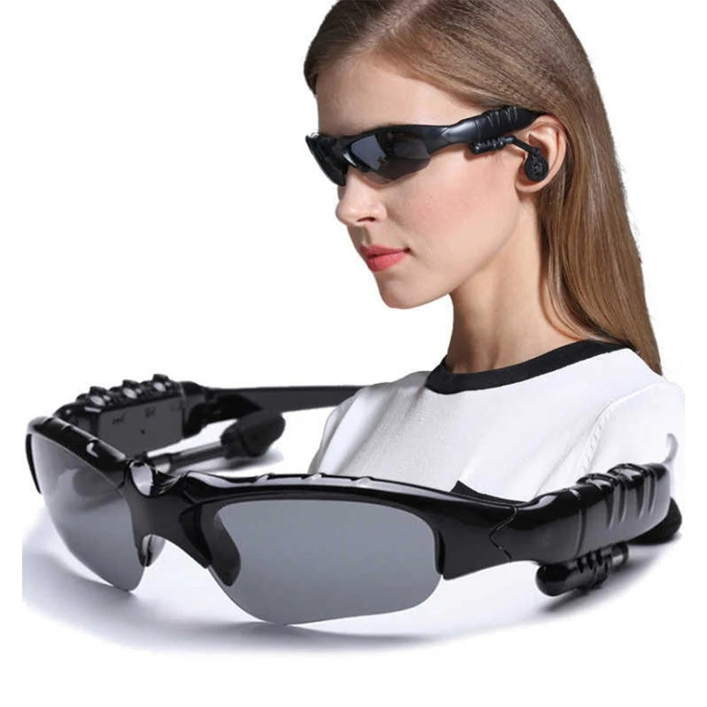 Fashion Sports Stereo Wireless Bluetooth 4.1 Headset Telephone Polarized Driving Sunglasses Riding Eyes Glasses Headphone