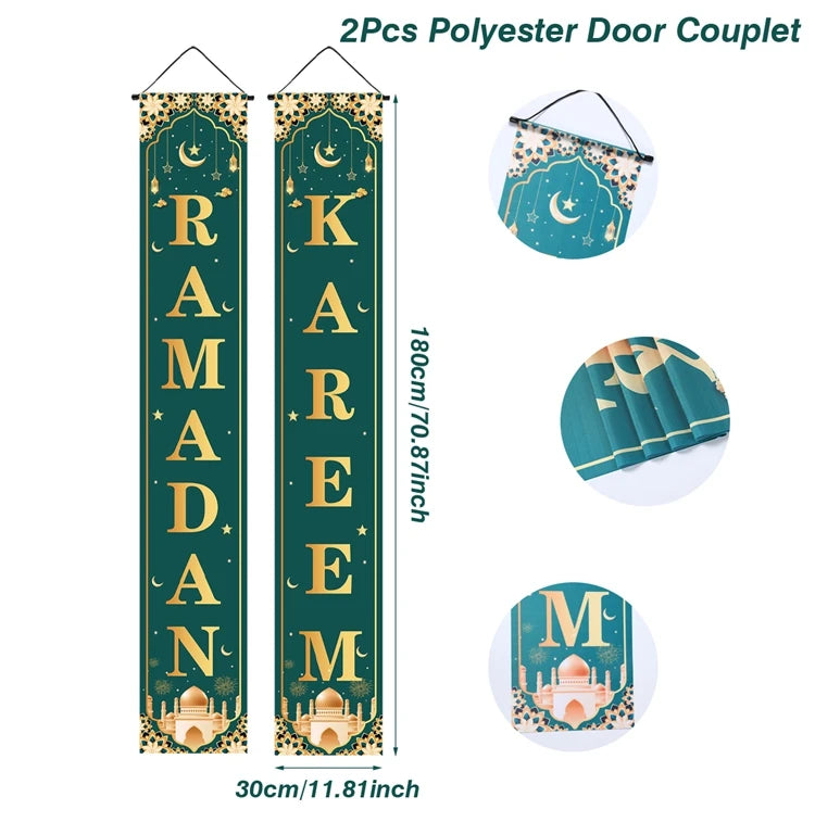 Ramadan Decoration 2025 Door Banner