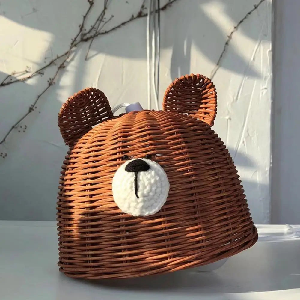 Bear Shape Lamp Shade Rattan Lampshade