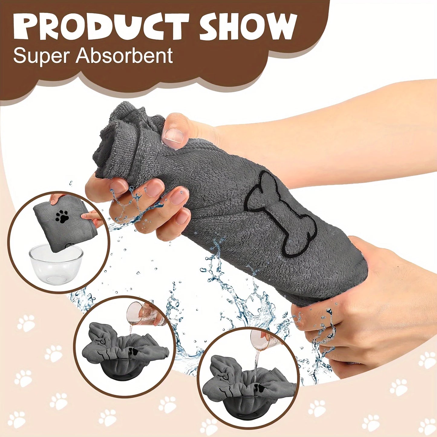 Quick-Drying Microfiber Dog Towel