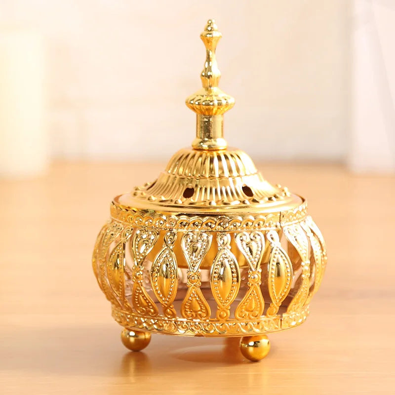 Eid Mubarak Golden Incense Tower Ornament Ramadan Kareem