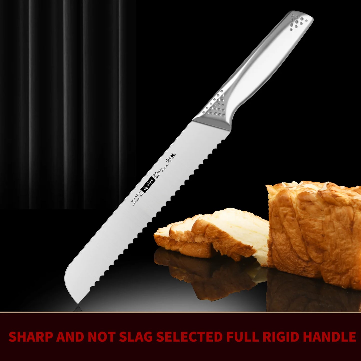 All-steel bread knife