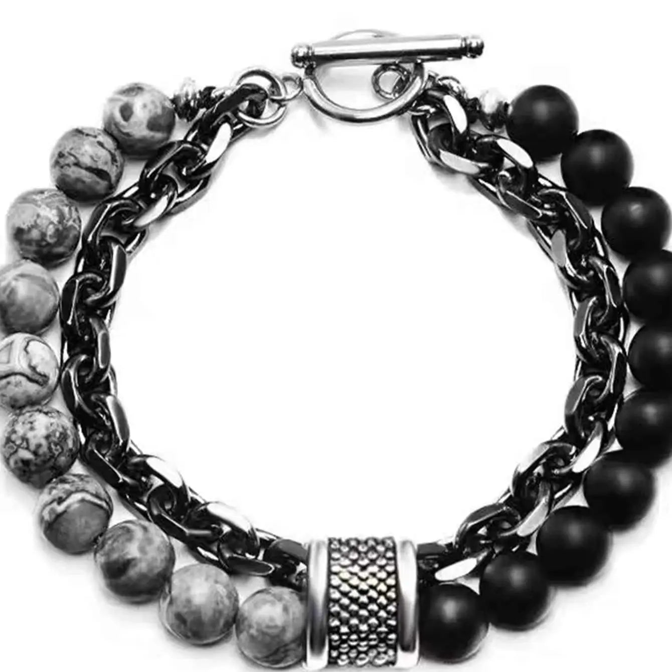 1 Piece Bracelets Temperament Black Beaded