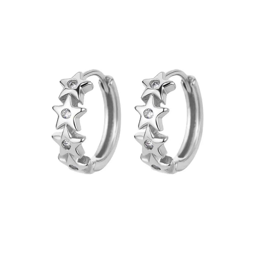 Vintage Summer Starfish Stainless Steel Stud Earrings