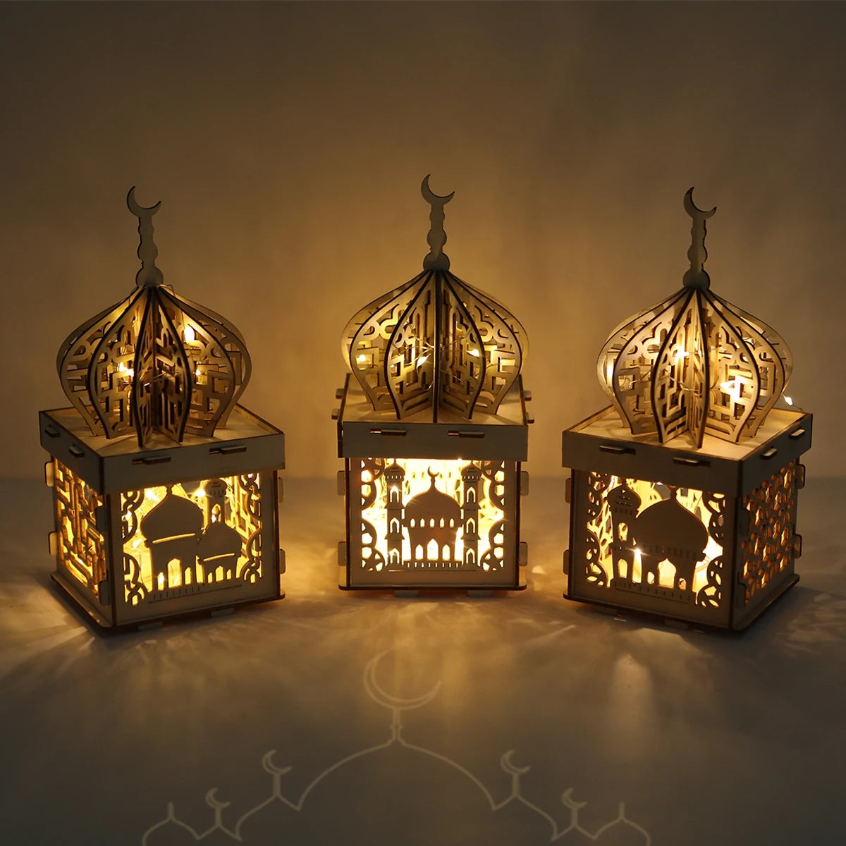 Wooden Palace Ornament Ramadan Decoration 2025